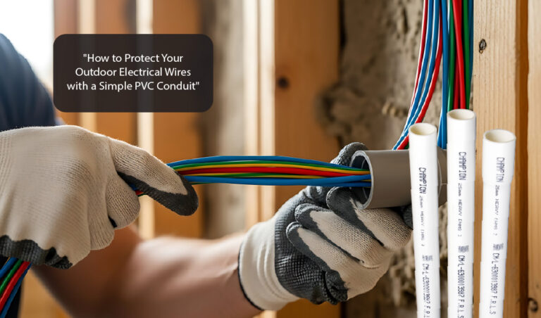 How to Protect Your Outdoor Electrical Wires with a Simple PVC Conduit